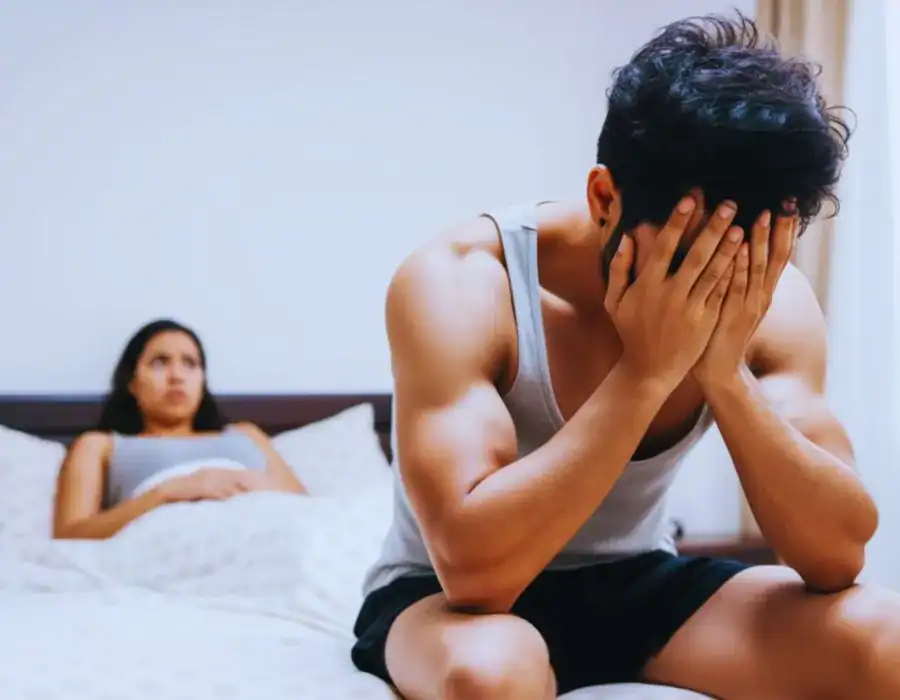 Image of upset man in need of erectile dysfunction treatment Sevenoaks